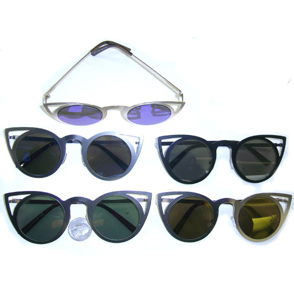 Cat Shape Mirrored Sunglasses