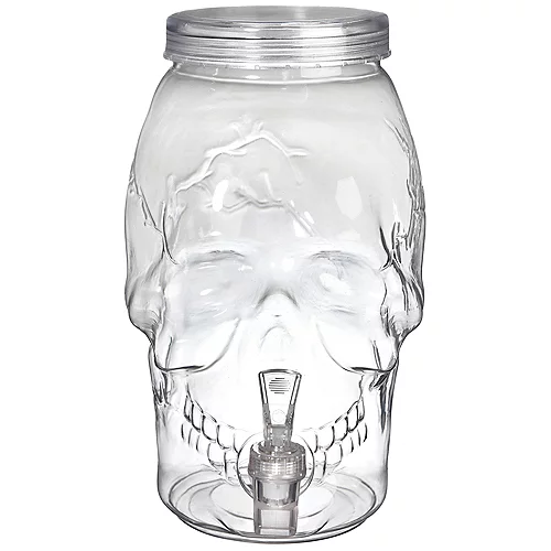 Skull Plastic Drink Dispenser 1Gal