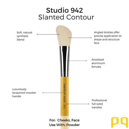 Bdellium Tools - Studio Series 942 Slanted Contour Brush