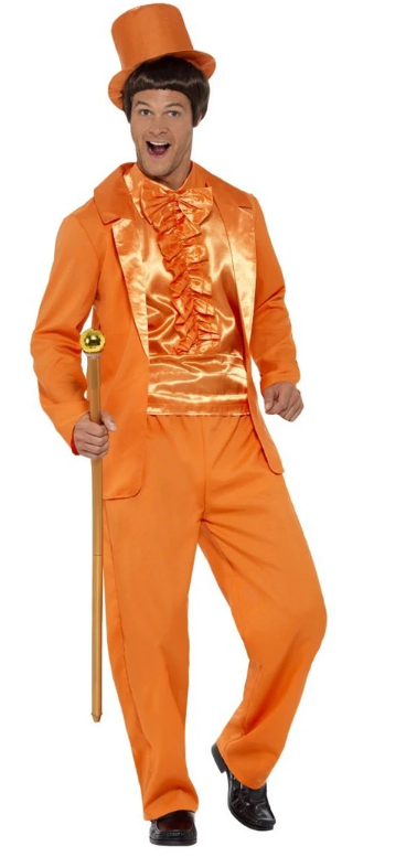90's Stupid Orange Tuxedo Costume