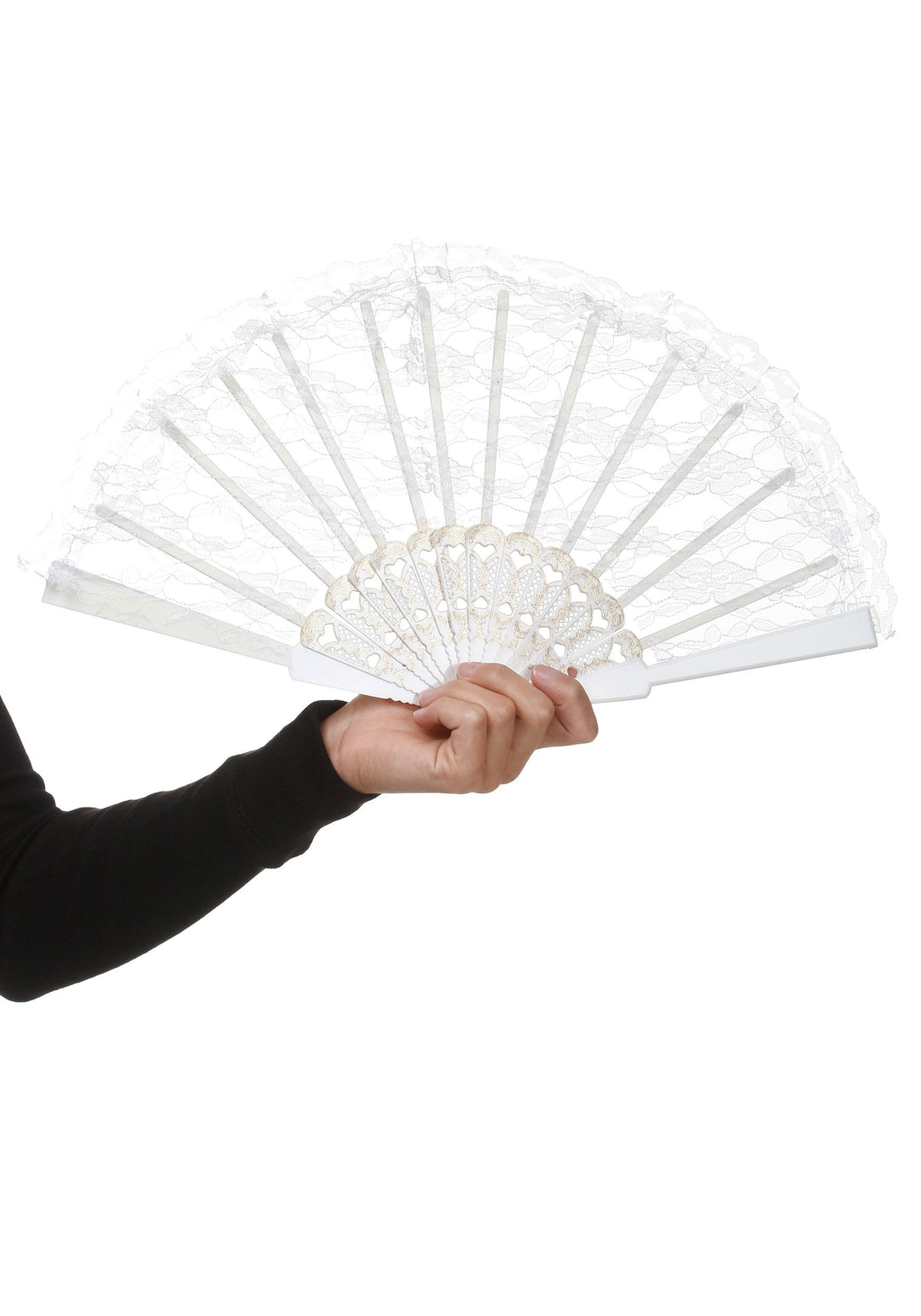 White Lace Fan